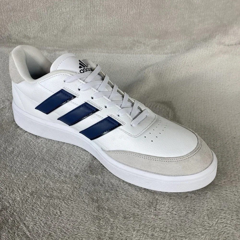 adidas CourtBlock Mens Shoes Size 12 White Black Sneaker Tennis Pickleball NEW